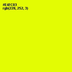 #E4FC03 - Yellow Color Image