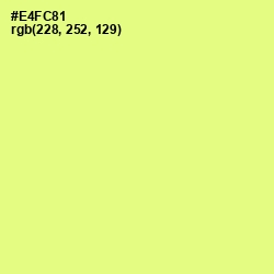 #E4FC81 - Mindaro Color Image