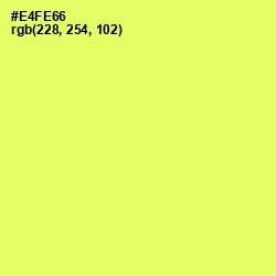 #E4FE66 - Canary Color Image