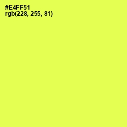 #E4FF51 - Starship Color Image