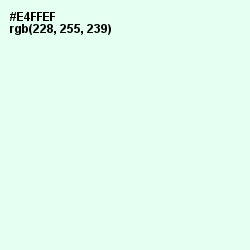 #E4FFEF - Hint of Green Color Image