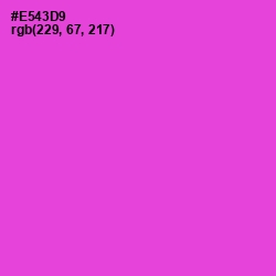 #E543D9 - Orchid Color Image