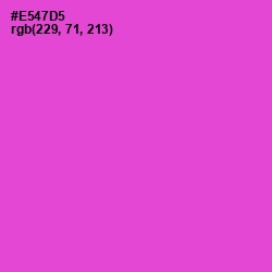 #E547D5 - Orchid Color Image