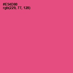 #E54D80 - French Rose Color Image