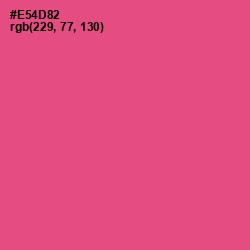 #E54D82 - French Rose Color Image