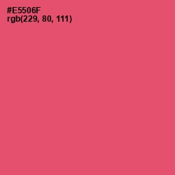 #E5506F - Mandy Color Image