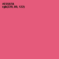 #E5597A - Mandy Color Image
