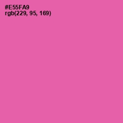#E55FA9 - Brilliant Rose Color Image