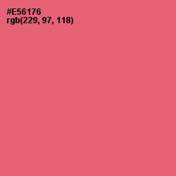 #E56176 - Sunglo Color Image