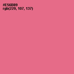 #E56B89 - Deep Blush Color Image