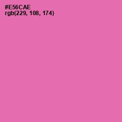 #E56CAE - Hot Pink Color Image