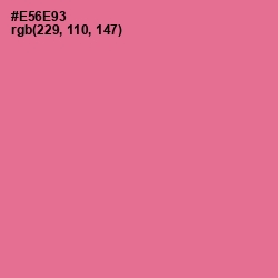 #E56E93 - Deep Blush Color Image