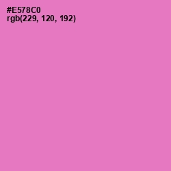 #E578C0 - Orchid Color Image
