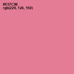 #E57C96 - Deep Blush Color Image