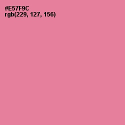 #E57F9C - Deep Blush Color Image