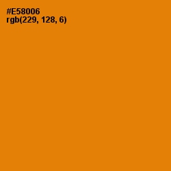 #E58006 - Gold Drop Color Image