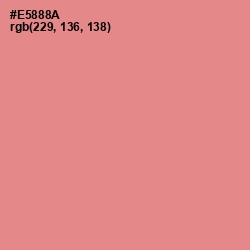#E5888A - Geraldine Color Image
