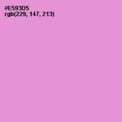#E593D5 - Light Orchid Color Image