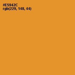 #E5942C - Fire Bush Color Image