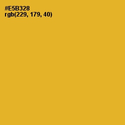 #E5B328 - Fuel Yellow Color Image