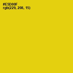 #E5D00F - Ripe Lemon Color Image