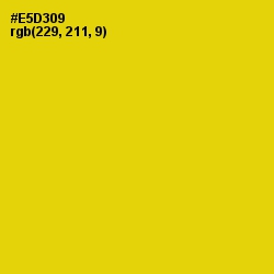 #E5D309 - Ripe Lemon Color Image