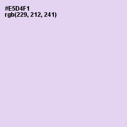 #E5D4F1 - Snuff Color Image