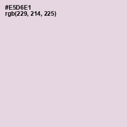 #E5D6E1 - Snuff Color Image