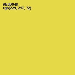 #E5D948 - Confetti Color Image