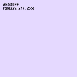 #E5D9FF - Snuff Color Image
