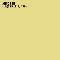 #E5DB8B - Flax Color Image