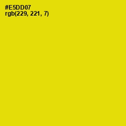 #E5DD07 - Ripe Lemon Color Image