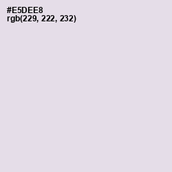 #E5DEE8 - Snuff Color Image