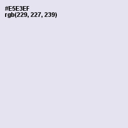 #E5E3EF - Mystic Color Image