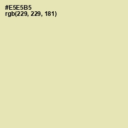 #E5E5B5 - Fall Green Color Image