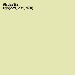 #E5E7B2 - Fall Green Color Image
