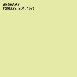 #E5EAA7 - Double Colonial White Color Image