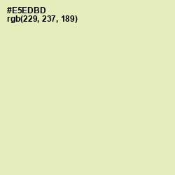 #E5EDBD - Fall Green Color Image