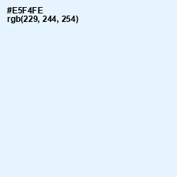 #E5F4FE - Lily White Color Image