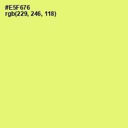 #E5F676 - Manz Color Image