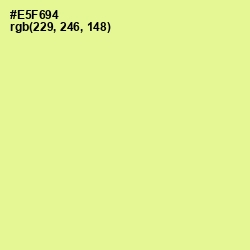 #E5F694 - Jonquil Color Image