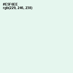 #E5F6EE - Apple Green Color Image