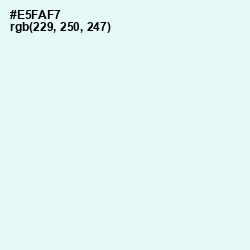 #E5FAF7 - Polar Color Image