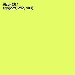 #E5FC67 - Canary Color Image