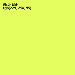 #E5FE5F - Candy Corn Color Image