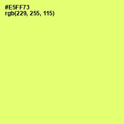 #E5FF73 - Manz Color Image