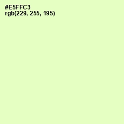 #E5FFC3 - Tusk Color Image