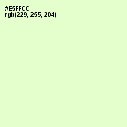 #E5FFCC - Tusk Color Image