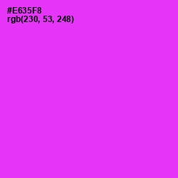 #E635F8 - Razzle Dazzle Rose Color Image