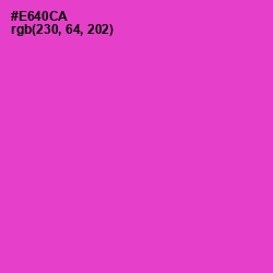 #E640CA - Fuchsia Pink Color Image